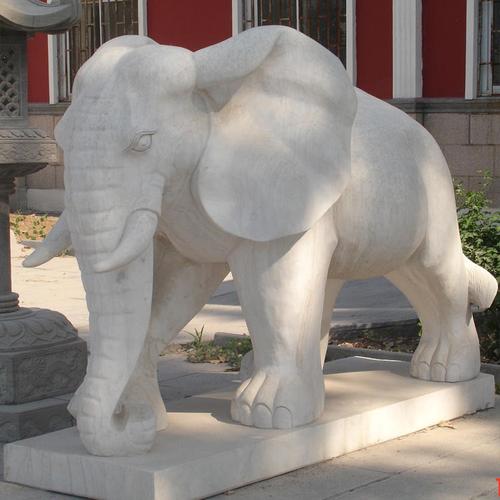 家用酒店门口大理石招财公司:河北宏通园林雕塑工程石头大象
